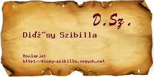 Diósy Szibilla névjegykártya
